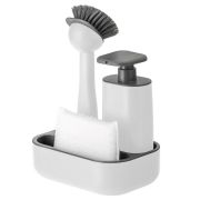 VIGAR RENGØ WHITE 4 PIECE SINK CADDY SET