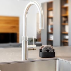 VIGAR POCKET Двойна поставка за кухненска гъба, черен