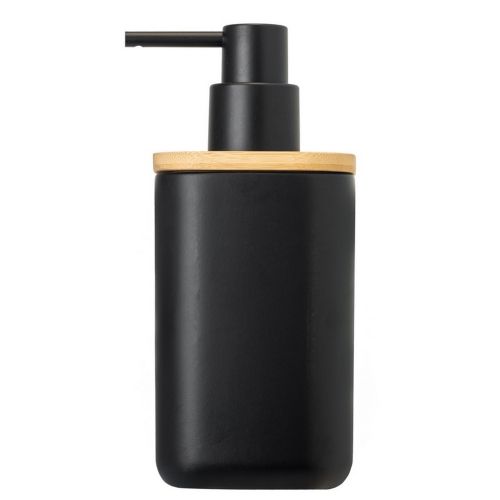 VIGAR BOX ZENSE BAMBOO BLACK SOAP DISPENSER