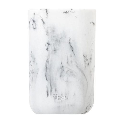 VIGAR BOX ZENSE WHITE MARBLE TOOTHBRUSH HOLDER