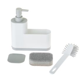 VIGAR RENGØ WHITE MONOBLOC 4 PIECE SINK CADDY SET