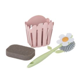 VIGAR FLORGANIC PINK 3 PIECE SINK CADDY SET