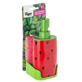 VIGAR FRESH FRUIT WATERMELON Диспенсър за кухня с място за гъба, диня