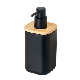 VIGAR BOX ZENSE BAMBOO BLACK SOAP DISPENSER