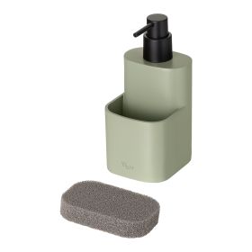 VIGAR POCKET Кухненски дозатор за течен сапун с място за гъба, зелен
