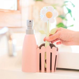 VIGAR FLORGANIC PINK 3 PIECE SINK CADDY WITH DISPENSER SET