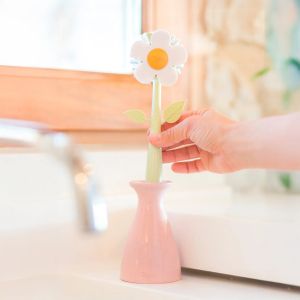 VIGAR FLORGANIC  Четка за прибори с ваза, розов