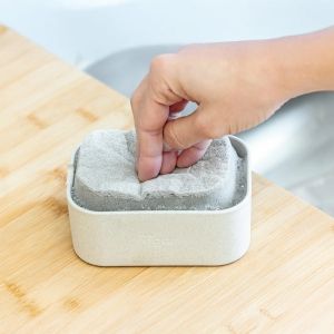 VIGAR ZEROLINE Ваничка за препарат за миене с кухненска гъба, сив