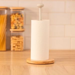 VIGAR TAULA BAMBOO KITCHEN ROLL HOLDER